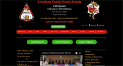 Desktop Screenshot of americanfamilykenpokarate.com